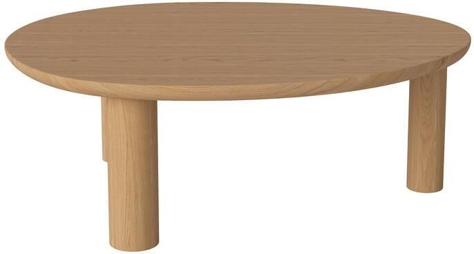 Bolia Latch Salontafel B 110 x D 90 cm Witgepigmenteerd Geolied Eiken