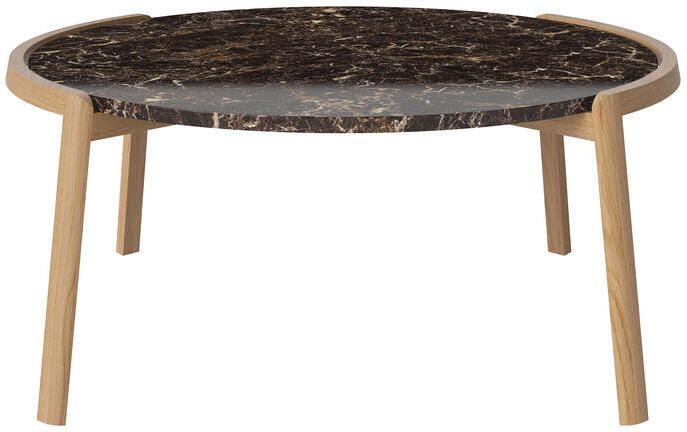 Bolia Mix Salontafel Large Bruin Marmer Geolied Eiken