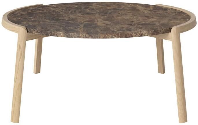 Bolia Mix Salontafel Large Bruin Marmer Witgepigmenteerd Geolied Eiken