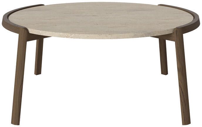 Bolia Mix Salontafel Large Sand Travertijn Donker Geolied Eiken