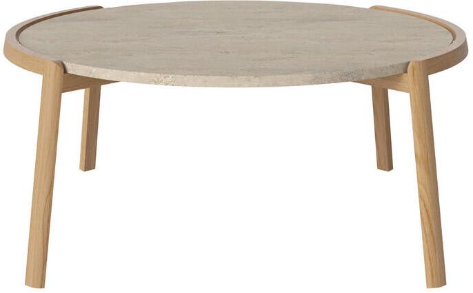 Bolia Mix Salontafel Large Sand Travertijn Geolied Eiken