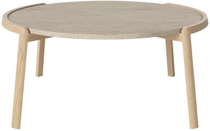 Bolia Mix Salontafel Large Sand Travertijn Witgepigmenteerd Geolied Eiken