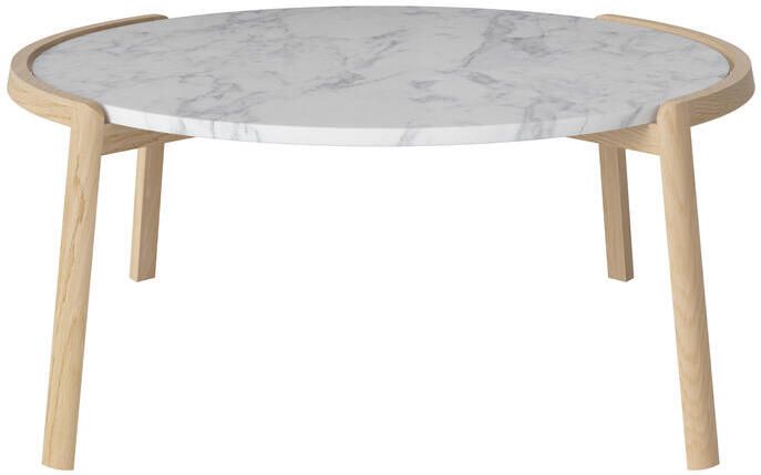 Bolia Mix Salontafel Large Wit Marmer Witgepigmenteerd Geolied Eiken