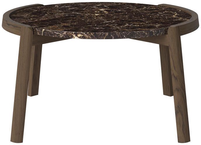 Bolia Mix Salontafel Medium Bruin Marmer Donker Geolied Eiken