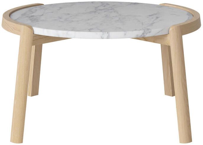 Bolia Mix Salontafel Medium Wit Marmer Witgepigmenteerd Geolied Eiken