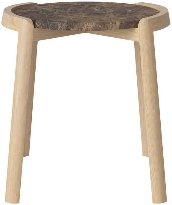 Bolia Mix Salontafel Small Bruin Marmer Witgepigmenteerd Geolied Eiken