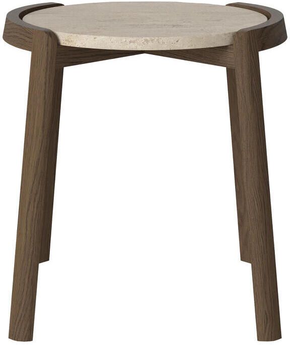 Bolia Mix Salontafel Small Sand Travertijn Donker Geolied Eiken