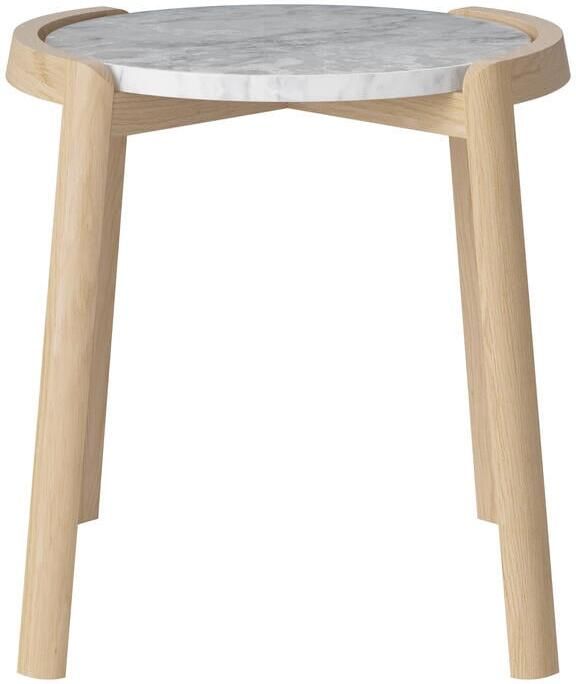 Bolia Mix Salontafel Small Wit Marmer Witgepigmenteerd Geolied Eiken