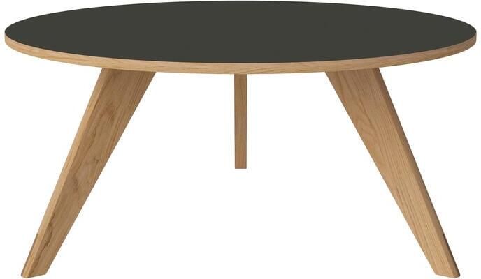 Bolia New Mood Salontafel Geolied Eiken Ø 90 cm Grijs