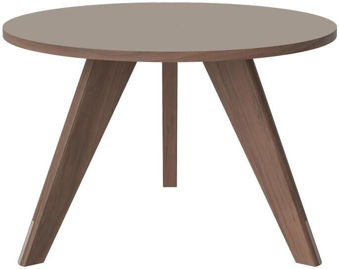 Bolia New Mood Salontafel Geolied Walnoot Ø 60 cm Grijs Bruin