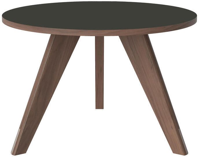 Bolia New Mood Salontafel Geolied Walnoot Ø 60 cm Grijs