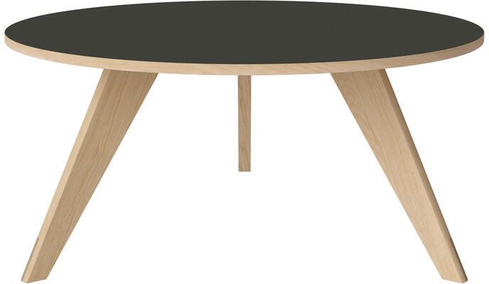 Bolia New Mood Salontafel Witgepigmenteerd Geolied Eiken Ø 90 cm Grijs