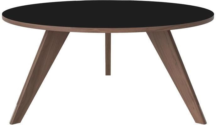 Bolia New Mood Salontafel Witgepigmenteerd Geolied Eiken Ø 90 cm Zwart
