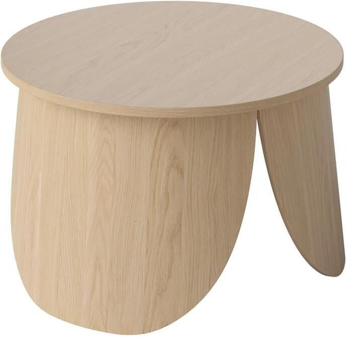 Bolia Peyote Salontafel H 35 x Ø 56 cm Witgepigmenteerd Gelakt Eiken