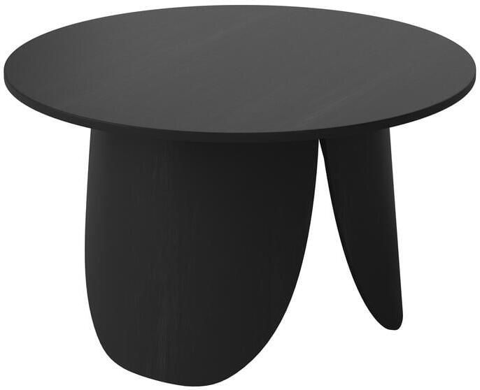 Bolia Peyote Salontafel H 45 x Ø 80 cm Zwart Gebeitst Gelakt Eiken