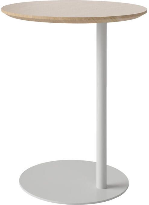 Bolia Pillar Bijzettafel Witgepigmenteerd Geolied Eiken Grijs Staal