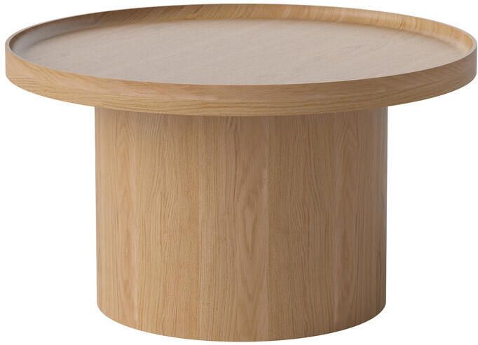 Bolia Plateau Bijzettafel H 42 x Ø 74 cm Gelakt Eiken