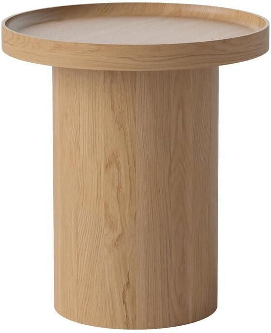 Bolia Plateau Bijzettafel H 52 x Ø 48 cm Gelakt Eiken