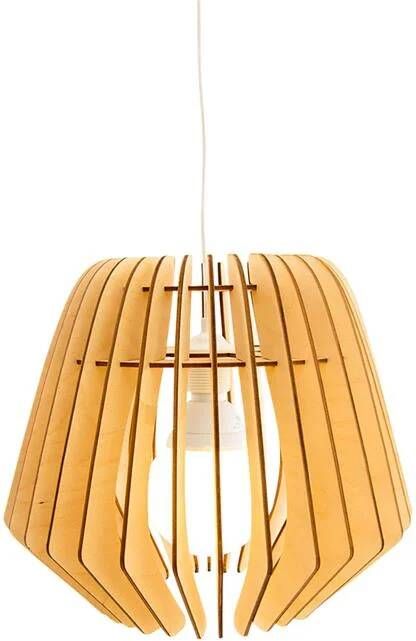 Bomerango Original M houten hanglamp medium met koordset wit Ø 37