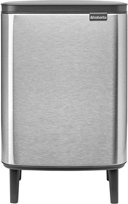 Brabantia Bo Hi Afvalemmer 12 L Matt Steel FPP