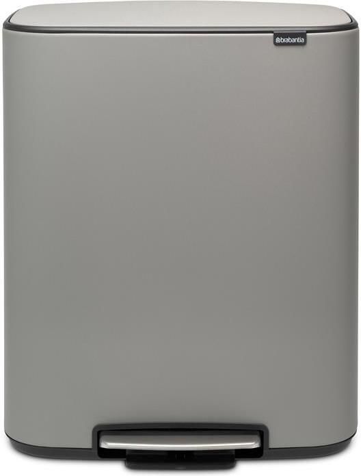 Brabantia Bo Pedaalemmer 60 Liter Mineral Concrete Grey