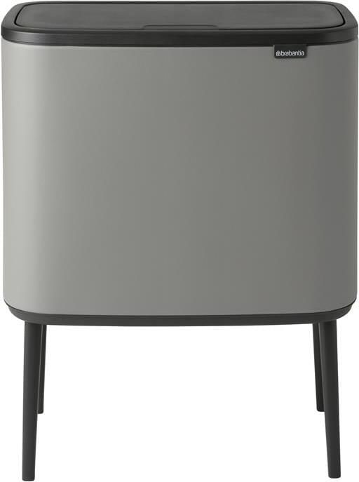 Brabantia Bo Touch Bin Afvalemmer 11 + 23 L Mineral Concrete Grey