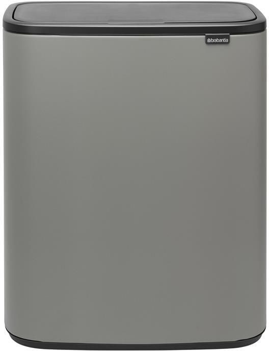 Brabantia Bo Touch Bin Afvalemmer 2 x 30 L Mineral Concrete Grey