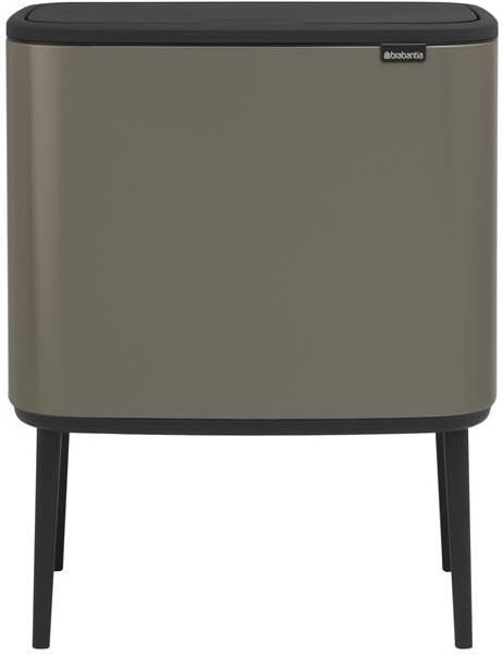 Brabantia Bo Touch Bin Afvalemmer 3 x 11 L Platinum