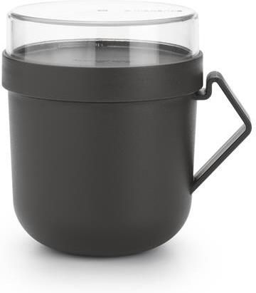Brabantia Make & Take Soepbeker to Go 0 6 L Magnetron Dark Grey