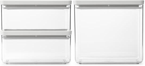 Brabantia Tasty+ Voorraadbussen Stapelbaar 1 5 + 1 5 + 3 5 l