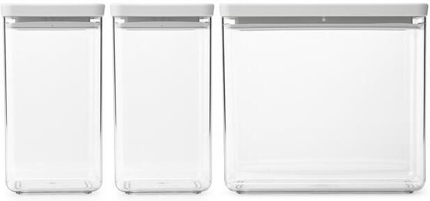 Brabantia Tasty+ Voorraadbussen Stapelbaar 1 6 + 1 6 + 3 5 l
