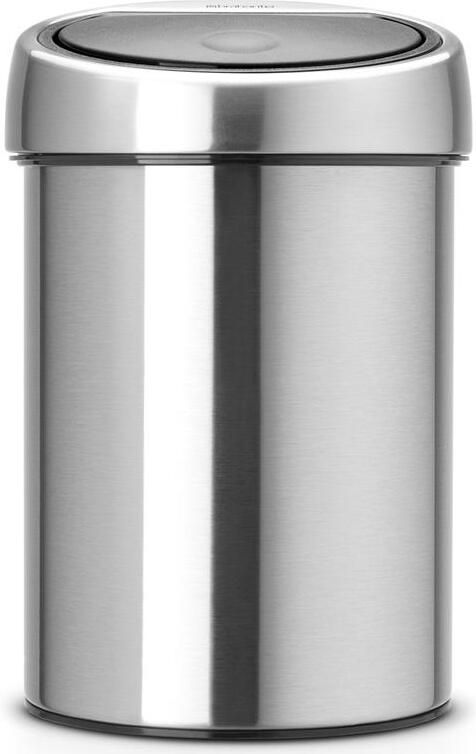 Brabantia Touch Bin Wandafvalemmer 3 Liter Vingerafdrukvrij