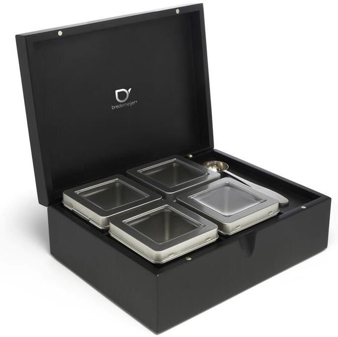 Bredemeijer Theedoos met Blikjes + Lepel