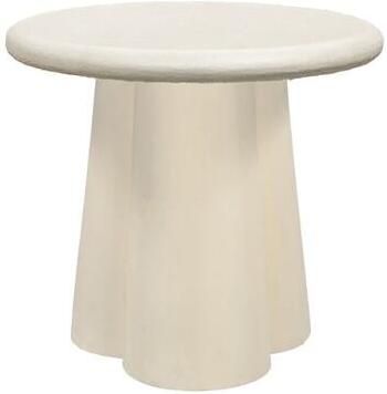Brix Ronde Bijzettafel Sandy Beton 50cm Beige - Foto 3