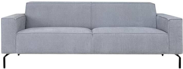 Bronx71 3-zitsbank Kansas lichtgrijs ribstof. - Foto 2