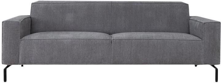 Bronx71 3-zitsbank Kansas taupe ribstof. - Foto 2