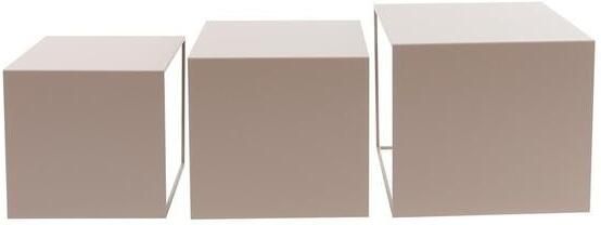 Bronx71 Bijzettafel Bianca metaal taupe 37 cm hoog. - Foto 3