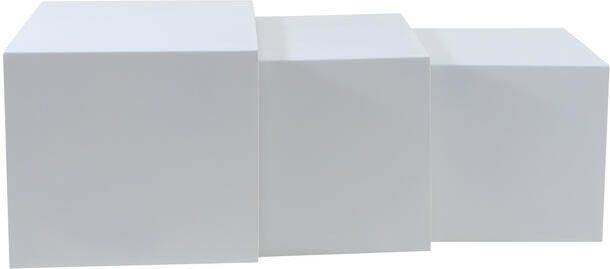 Bronx71 Bijzettafel Bianca metaal wit 37 cm hoog. - Foto 2