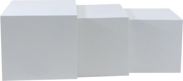 Bronx71 Bijzettafel Lucia metaal wit 34 cm hoog - Foto 2