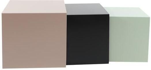 Bronx71 Bijzettafel Lucia metaal zwart 34 cm hoog. - Foto 4