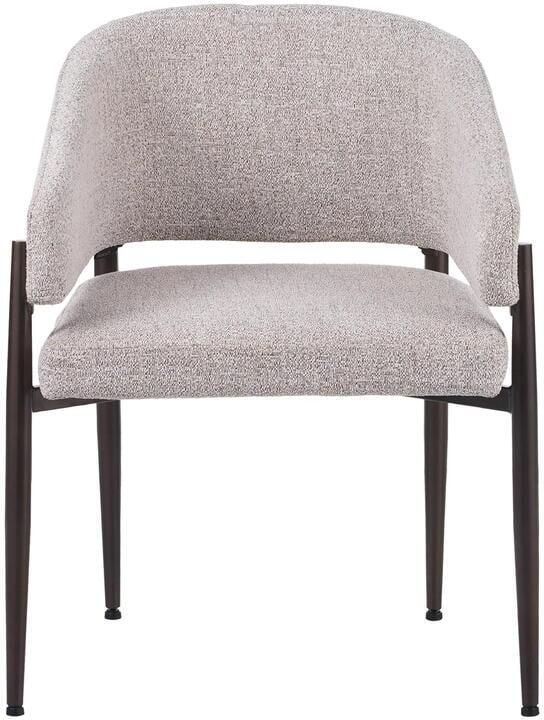 Bronx71 Eetkamerstoel Bret gemêleerde stof off white bruin stoel - Foto 2