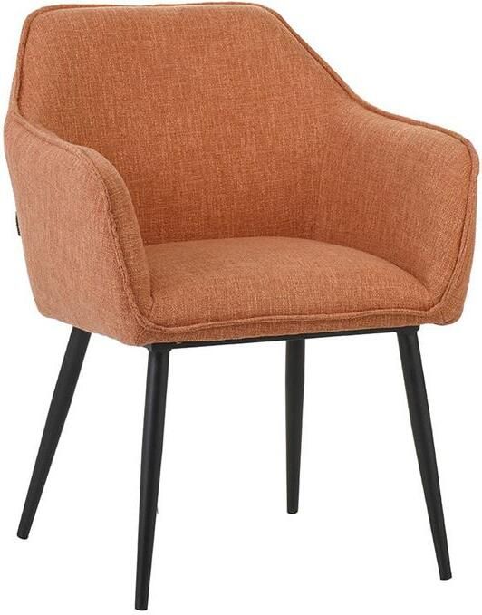 Bronx71 Eetkamerstoel Ciara linnen koper stoel - Foto 2