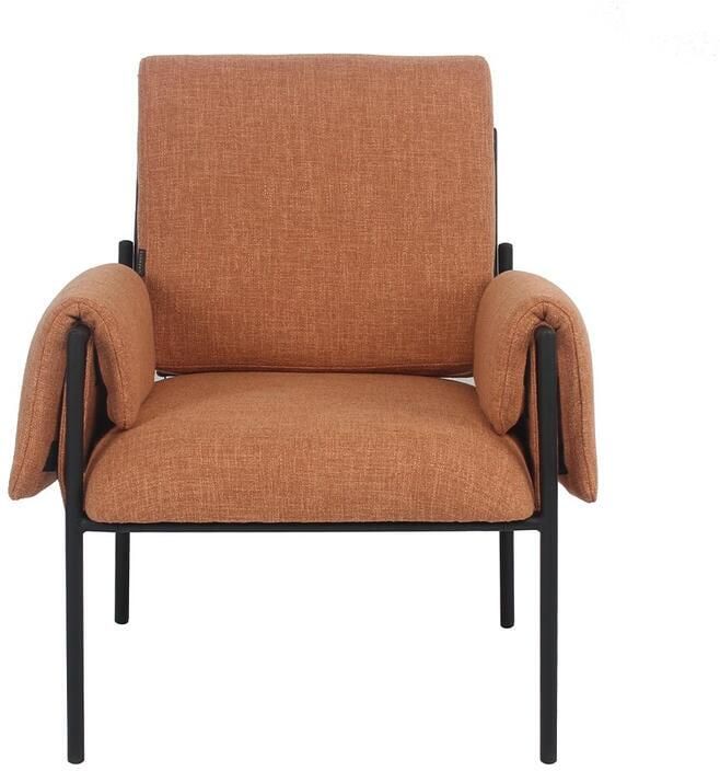 Bronx71 Fauteuil Urban linnen copper orange. - Foto 3