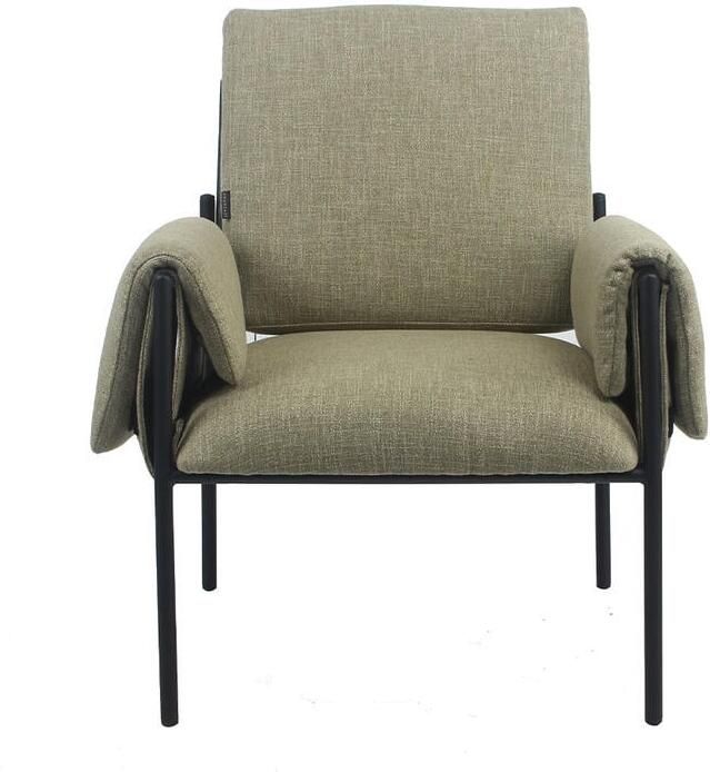Bronx71 Fauteuil Urban linnen olive green. - Foto 4