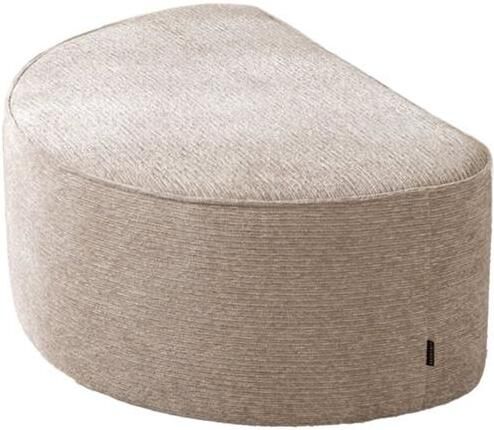 Bronx71 Hocker Mio halve maan ribstof taupe Poef - Foto 2