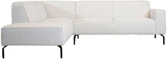 Bronx71 Hoekbank Kansas ribstof off white links. - Foto 2