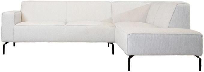 Bronx71 Hoekbank Kansas ribstof off white rechts. - Foto 2