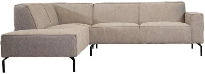 Bronx71 Hoekbank Kansas ribstof taupe links. - Foto 2