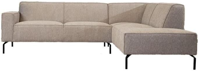 Bronx71 Hoekbank Kansas ribstof taupe rechts. - Foto 2