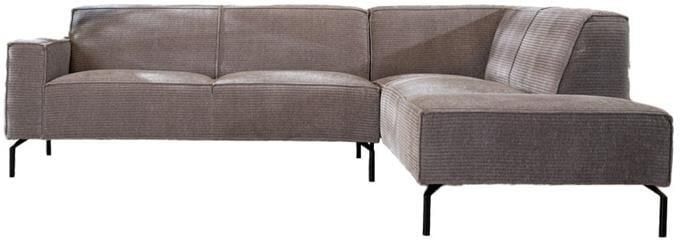 Bronx71 Hoekbank Kansas taupe ribstof rechts. - Foto 2